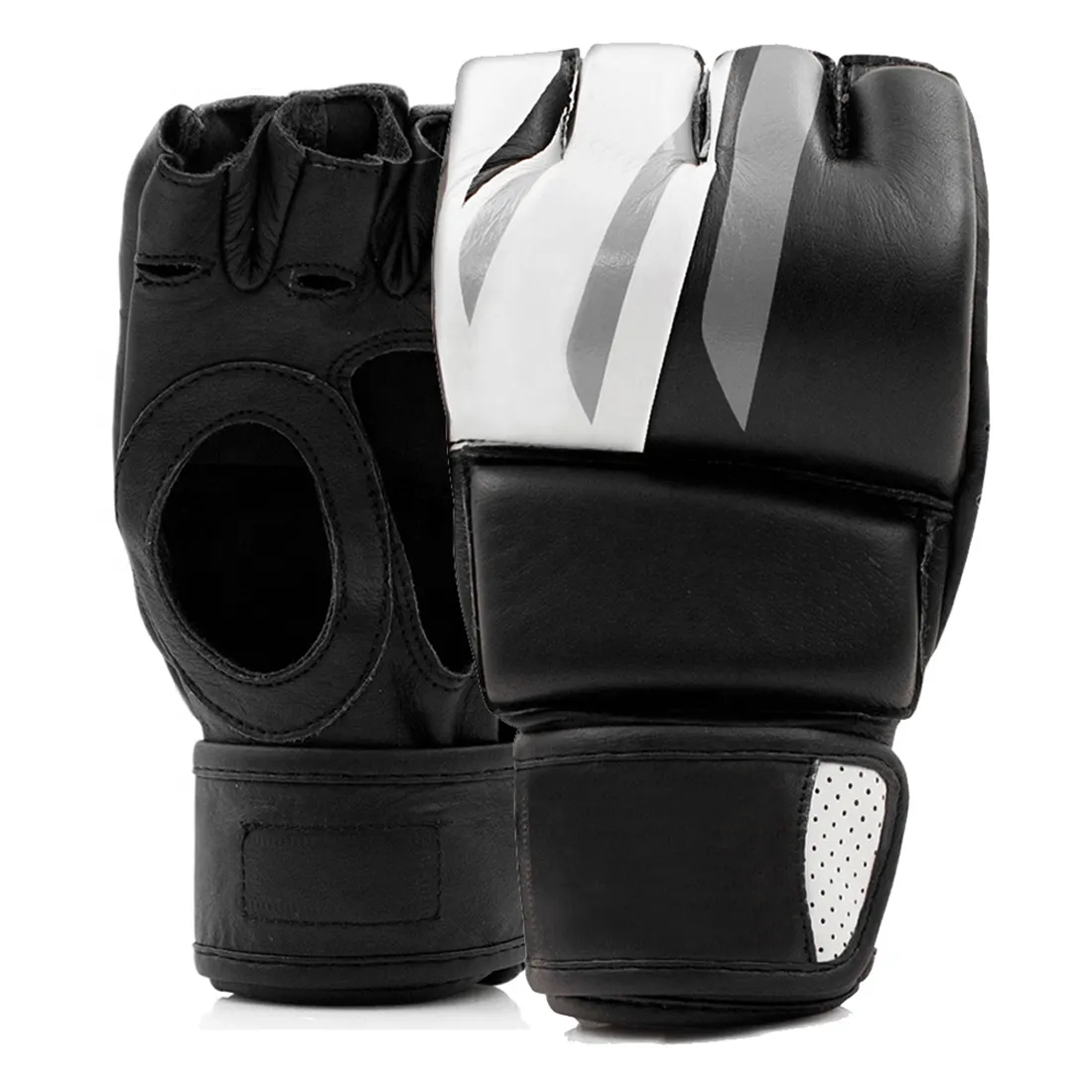 Guantes DE LUCHA MMA 100% PU cuero logotipo personalizado guantes MMA profesional suave cómodo guantes MMA