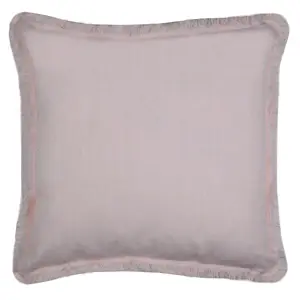 Custom Plain throw Linen pink cushion cover pillow case 25x25 Lea Luxury Cushion Cover with Flap Piping