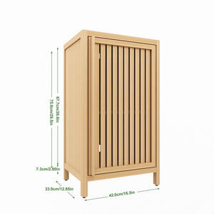 ตู้เก็บของไม้ไผ่ในห้องน้ำสไตล์โมเดิร์นสำหรับห้องนั่งเล่นและโรงแรม - Product Image 4