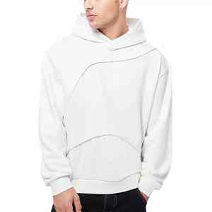 Sweat à capuche haut de gamme goutte épaule hommes sweat 500 460 400 Gsm Logo personnalisé français éponge poids lourd sweat à capuche surdimensionné - Product Image 1