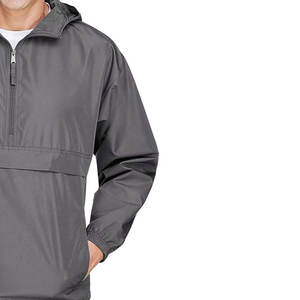 Anorak imperméable pour hommes Veste de pluie pour cyclisme Pull Coupe-vent Imperméable Quarter Zip up Veste de pluie à capuche pour hommes - Product Image 3