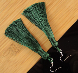 Pendientes Borla Flecos-Dorado-Largo - Product Image 2