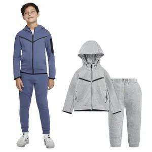 Tuta da donna di colore personalizzato per ragazze tuta da donna in velluto 2 pezzi sudativa Junior Tech tuta da jogging abbigliamento sportivo