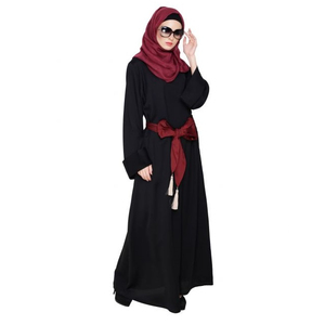 Dernière Daisy Drill Lin Abaya Dubaï et Turquie Style Moderne Casual Front Open Dress pour les Musulmans Long & Modeste - Product Image 2