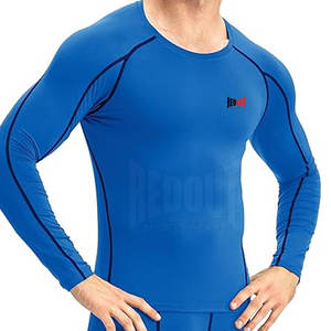 Customized Logo Printing Compression <b>T</b>-<b>shirts</b> Full Sleeves Lightweight <b>Men</b> Compression <b>T</b>-<b>shirts</b> - Product Image 5