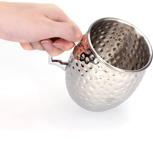 300/500 bière tasse à bière en acier inoxydable à double paroi tasse à café tasse à bière en acier inoxydable tasse à bière pour une utilisation à la main - Product Image 5