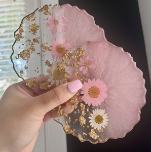 Posavasos de Flores, Posavasos de Resina Epoxi con Flores Naturales Coloridas, Reutilizables, Redondos, Utensilios de Cocina para Tazas de Comedor - Product Image 2