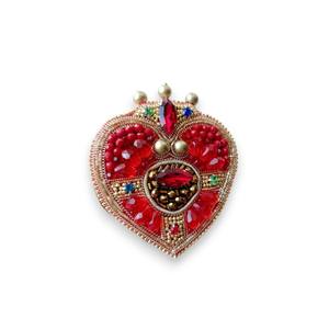 Red Black Snake Brooch Crystal Pearl Hand Embroidered Bullion Wire Beaded Fashion Brooch for <b>Wedding</b> Party Gift Copper Material - Product Image 5