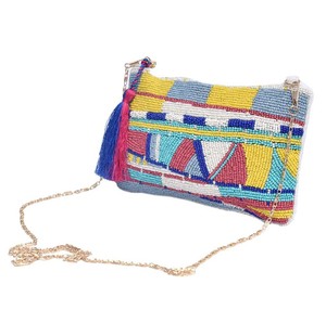 กระเป๋าคลัทช์ลูกปัดหรูหราสำหรับผู้หญิงชุดปาร์ตี้ตอนเย็นซัพพลายเออร์จากอินเดียเสนอการออกแบบงานฝีมือระดับพรีเมียม - Product Image 3