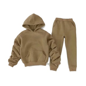 Vente chaude Enfants Survêtement Confortable Enfants Plaine Survêtements Pantalons De Survêtement Deux Pièces Enfants Vêtements À Capuche Survêtement chez Nurak - Product Image 4