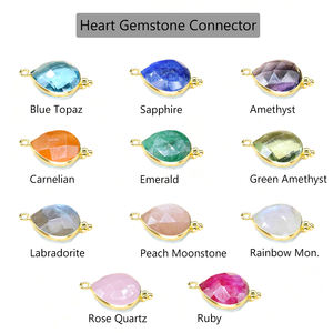 Argent Sterling 925 Vermeil Or DIY Fabrication de Bijoux pour Enfants en Vrac Fantaisie Lunette Topaze Bleue Coeur Mode Pendentifs Charmes - Product Image 5