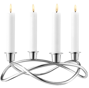 Pièce maîtresse de table élégante en métal de qualité supérieure avec finition polie dorée et bougeoir Look élégant pour la décoration de la maison - Product Image 4