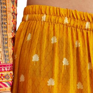 Abito Palazo stampato giallo senape all'ingrosso abbigliamento etnico donna OEM fabbrica fornitore all'ingrosso di moda personalizzato - Product Image 6