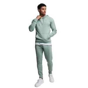 Jogging Wear Two Piece Flare Pants Sets Sportswear <b>Hoodies</b> and Sweatpants Set Streetwear Men's Tracksuits - Product Image 1