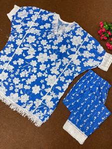 NEW DESIGNER PARTY WEAR HEAVY MASLIN BAGGY <b>TOP</b> - Product Image 4