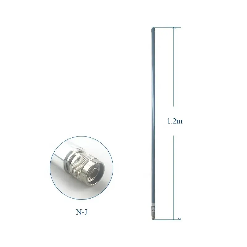 120Cm Eenheidswinst 8dbi Glasvezel 433Mhz Uhf Omnidirectionele Basisantenne 410-450Mhz Type N-J