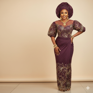 Tissu de dentelle George nigérian de luxe or champagne, broderie lourde, perles et pierres, pour robe de mariée africaine, 100% polyester, pour filles - Product Image 2