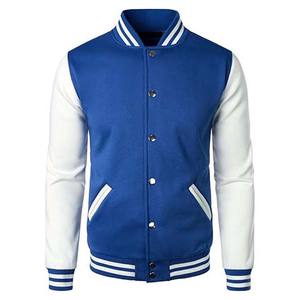 Veste de baseball universitaire en laine pour homme, couleur personnalisée, col montant, hiver, fabrication OEM, fermeture à boutons - Product Image 1
