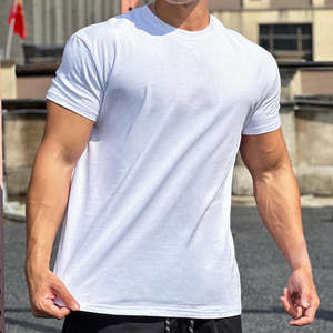 <b>Men's</b> Quick-Drying <b>Compression</b> T-Shirt Short Sleeve Athletic Sportswear Polyester Fitness Gym <b>Top</b> with Slim Fit Solid - Product Image 4