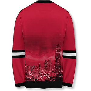 Équipe professionnelle Logo personnalisé Maillot de hockey sur glace adulte Sublimation en polyester, uniformes de hockey sur glace brodés et imprimés en gros - Product Image 6