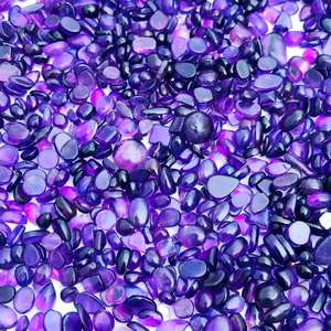 Cabochon d'améthyste violette naturelle Pierre polie de taille mini en vrac - Product Image 2