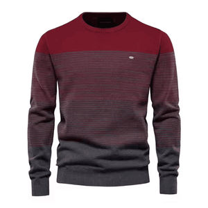 Premium à manches longues tricoté hommes hommes chandails nouvelle mode personnalisé hiver hommes chandails avec couleurs personnalisées taille et Logo - Product Image 4