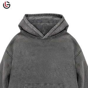 Cotton Blended Men's Pullover <b>Hoodies</b> Acid Washed 100% Cotton Fleece Full <b>Zip</b> Winter Streetwear Wholesale Supply Hoodie For Men - Product Image 6