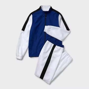 Conjunto de Jogger con logotipo personalizado de etiqueta privada, chándal para hombre, conjunto de chándal ajustado con cremallera, chándal de nailon de dos piezas para hombre - Product Image 1