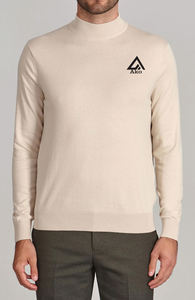 Suéter Cárdigan de Manga Larga, Suéter de Punto, Suéter de Invierno para Hombre con Cierre, Color Marrón Claro, 100% Algodón, el Mejor Producto en AKO Sports - Product Image 2