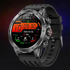 นาฬิกาสมาร์ทวอทช์ AK92 สำหรับกิจกรรมกลางแจ้ง หน้าจอสัมผัส AMOLED ขนาด 1.53 นิ้ว กันน้ำระดับ IP68 พร้อมเข็มทิศและเครื่องวัดอัตราการเต้นของหัวใจ สำหรับผู้ชายและผู้หญิง - Product Image 4