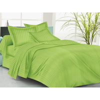 Parure de draps d'hôtel de luxe 3 pièces 108x108 pouces, durable, toutes saisons, 50/50 polycoton rayé, qualité personnalisable, style indien