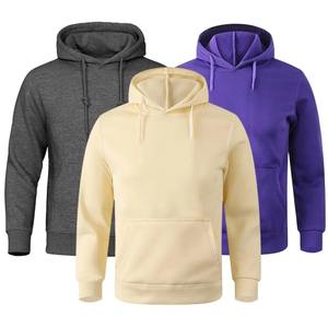 Sudadera con capucha y cremallera de algodón de talla grande 100% 5XL para hombre, sudadera holgada de Color sólido con bolsillos para invierno - Product Image 3