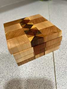 Ensemble de sous-verres en bois de manguier de style classique avec incrustation de résine Sous-verres en pierre en bois artistique pour les maisons modernes - Product Image 6