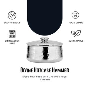 Casserole moderne et durable en acier inoxydable pour plats chauds indiens, idéale pour les buffets festifs et l'accès continu, écologique - Product Image 4