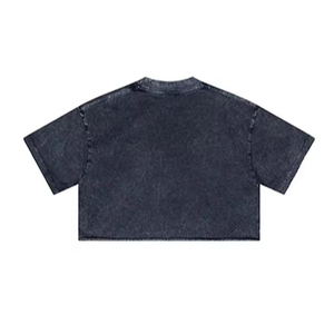 เสื้อครอปเอวลอยผ้าฝ้ายสำหรับผู้หญิง100% เนื้อนุ่มระบายอากาศได้ดี - Product Image 4