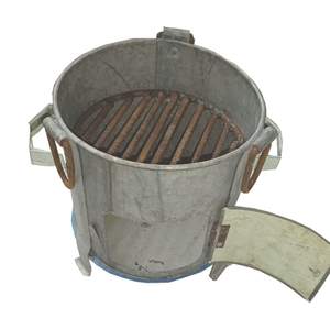 Open Fire Grill Smart Steel in BBQ Grill Chimney Round Fire Pits/<b>Small</b> Portable Charcoal BBQ Grills for Garden Supplies/<b>Barbeque</b> - Product Image 2