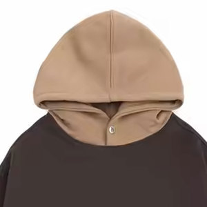 Venta al por mayor Tasa de Sudadera con capucha de gran tamaño Casual Hip Hop Streetwear Sudadera con capucha de gran tamaño por encargo Sudaderas con capucha de gran tamaño - Product Image 5