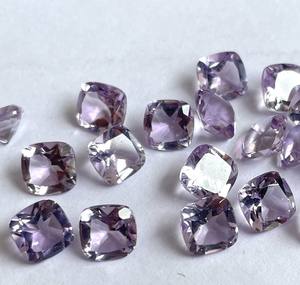 Coussin en améthyste rose naturelle 6mm à facettes de qualité supérieure-Coussin en améthyste rose Pierre précieuse en vrac - Product Image 6