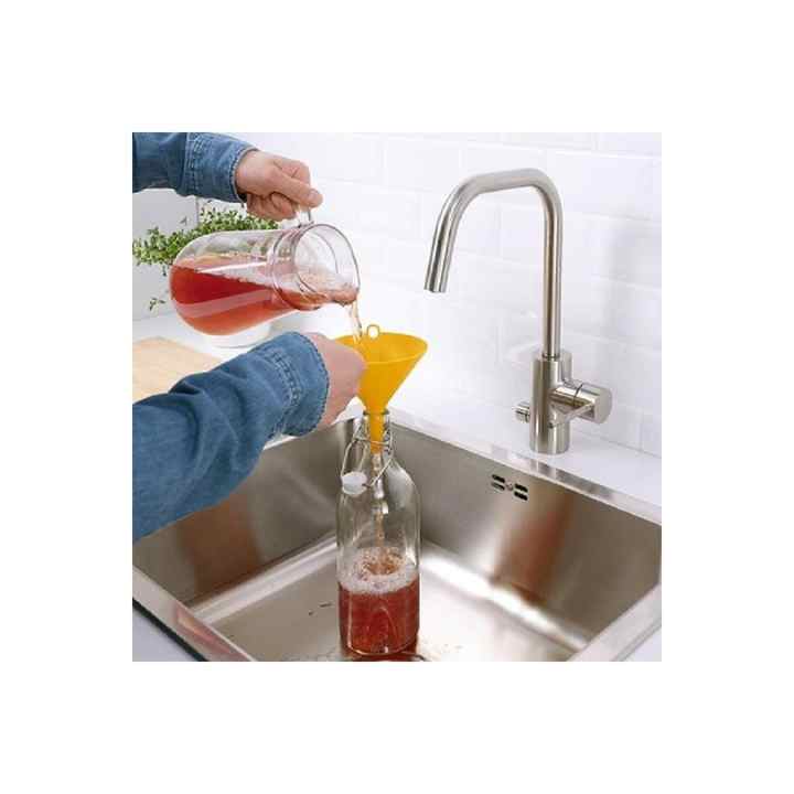 Practical Ikea Kitchen Funnel Plastic Funnel Diameter: 13 Cm With Hanger Yellow