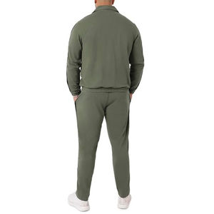 Conjunto Deportivo Cargo para Hombre, Chaqueta Utilitaria, Ropa Deportiva, Bolsillos Tácticos, Pantalones Jogger Ajustados, Algodón/Poliéster, Traje Casual de 2 Piezas - Product Image 2