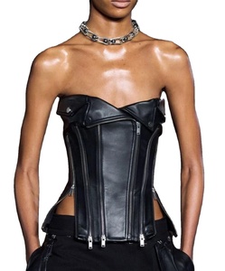 เสื้อครอปเซ็ทเซ็กซี่สำหรับผู้หญิง ชุดกระชับสัดส่วนแบบโอเวอร์บัสต์  ครอปเซ็ทหนังสไตล์โมเดิร์นสำหรับคนไซส์ใหญ่ ระบายอากาศได้ดี  เสื้อแจ็คเก็ตสำหรับผู้ชาย 2026 - Product Image 1