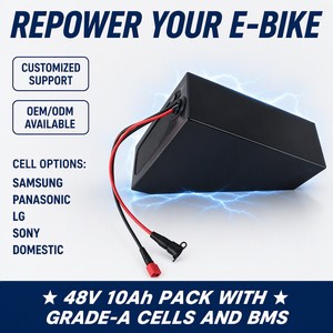 <span class=keywords><strong>Batterie</strong></span> de vélo électrique Hailong <span class=keywords><strong>48V</strong></span> 10Ah, <span class=keywords><strong>batterie</strong></span> lithium-ion avec BMS intégré, longue portée pour vélo électrique - Product Image 1