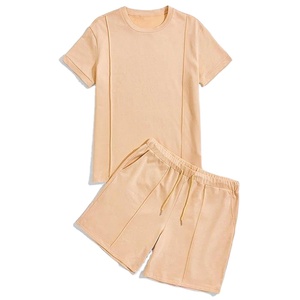 New arrival 100% Organic Cotton Shorts <b>Sets</b> for Men Towel <b>Set</b> Mens t Shirt and Shorts Terry Toweling Short Mens Shorts - Product Image 1