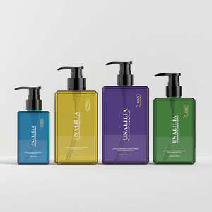 ขวดพลาสติก PETG แบบแบน พิมพ์ลายซิลค์สกรีน สำหรับปั๊มโลชั่น สเปรย์ แชมพู ครีมนวดผม บรรจุภัณฑ์เครื่องสำอางแบบกำหนดเอง ขนาด 150 มล. 200 มล. - Product Image 5