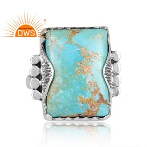 แหวนพลอยสีเขียวขุ่นสีเงินสเตอร์ลิงออกซิไดซ์ได้รับความนิยมล่าสุดผู้ผลิตเครื่องประดับออกแบบได้ตามต้องการ - Product Image 3