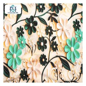 Haute qualité 100% Polyester Spandex tissu personnalisé 5D imprimé Stretch pour femme robe Chine Textile usine excellente pour la doublure - Product Image 4