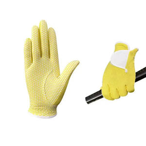 Guantes de golf amarillos personalizables Palma suave hombres cuero personalizado hombres conjunto Unisex logotipo personalizado estilo manos piel de oveja - Product Image 6