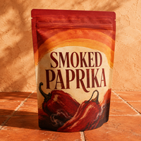 Sachet d'emballage Doypack personnalisé imprimé pour assaisonnements polyvalents, refermable, avec fermeture éclair
