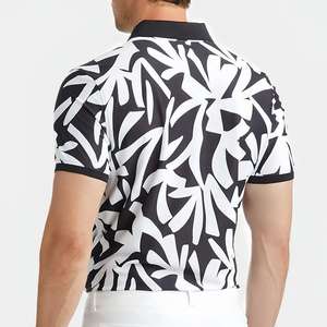 SAMAVIA elegante sólido Jersey impreso para camisa para hombres de talla grande transpirable algodón tejido Casual - Product Image 5