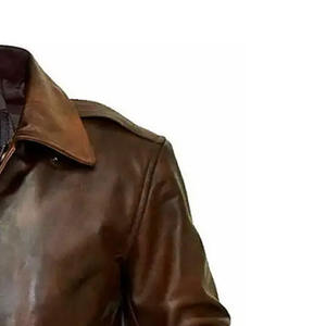 Chaqueta de Cuero Genuino Premium para Hombre, Resistente al Viento e Impermeable, Tinte Liso para Invierno, Disponible en Todas las Tallas, Oferta en Línea - Product Image 2